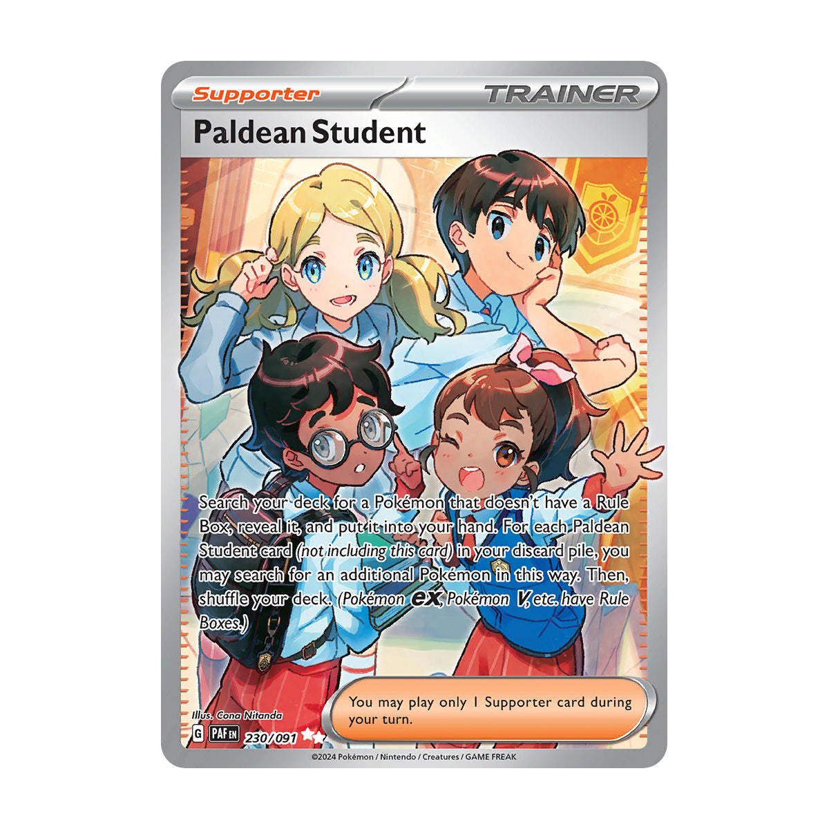 Paldean Student 230/091 - Paldean Fates - Single Card